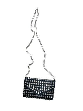 Fashion Nova “Late night party” Black Studded Chain Crossbody Bag
